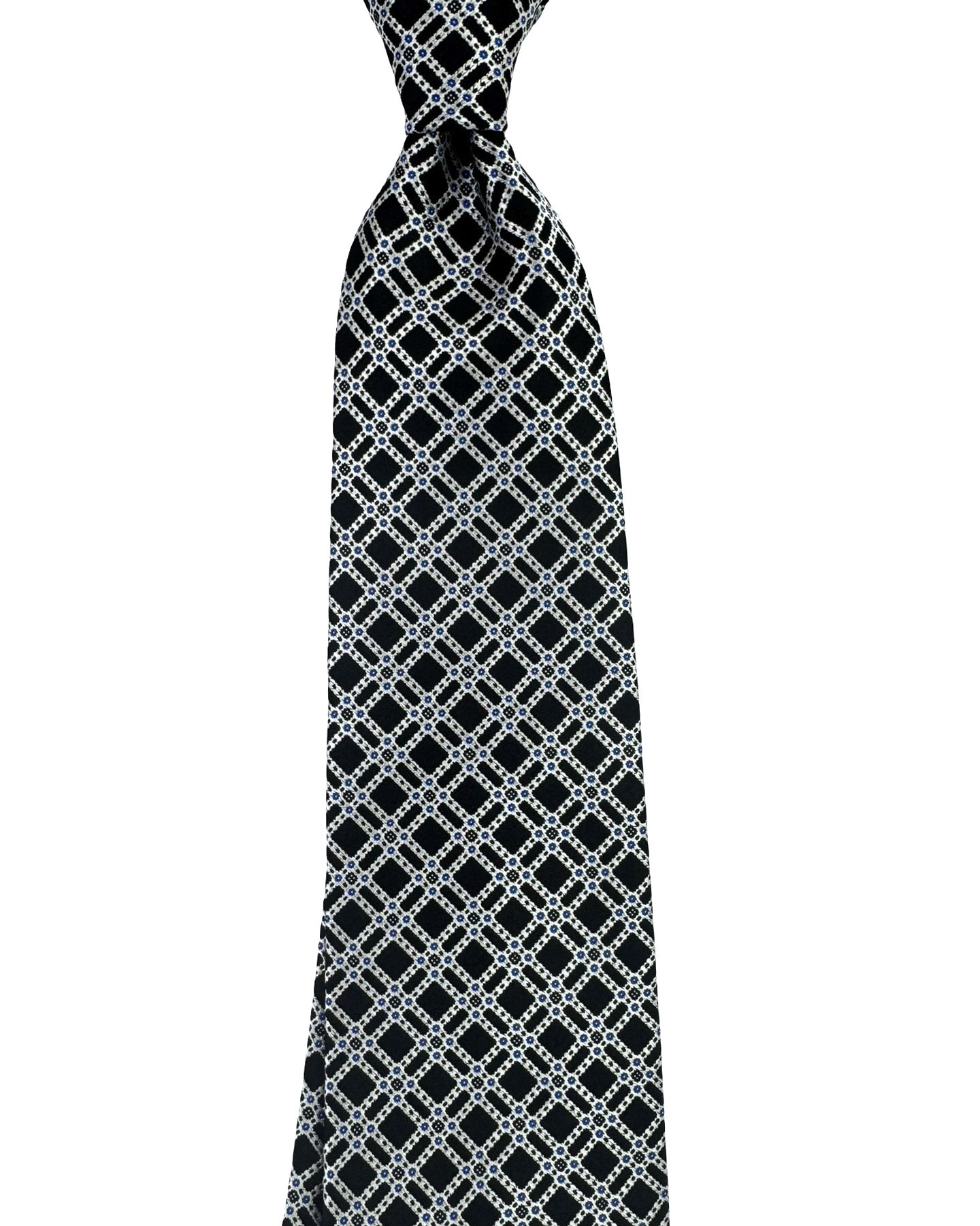 Stefano Ricci Tie Black Silver Design
