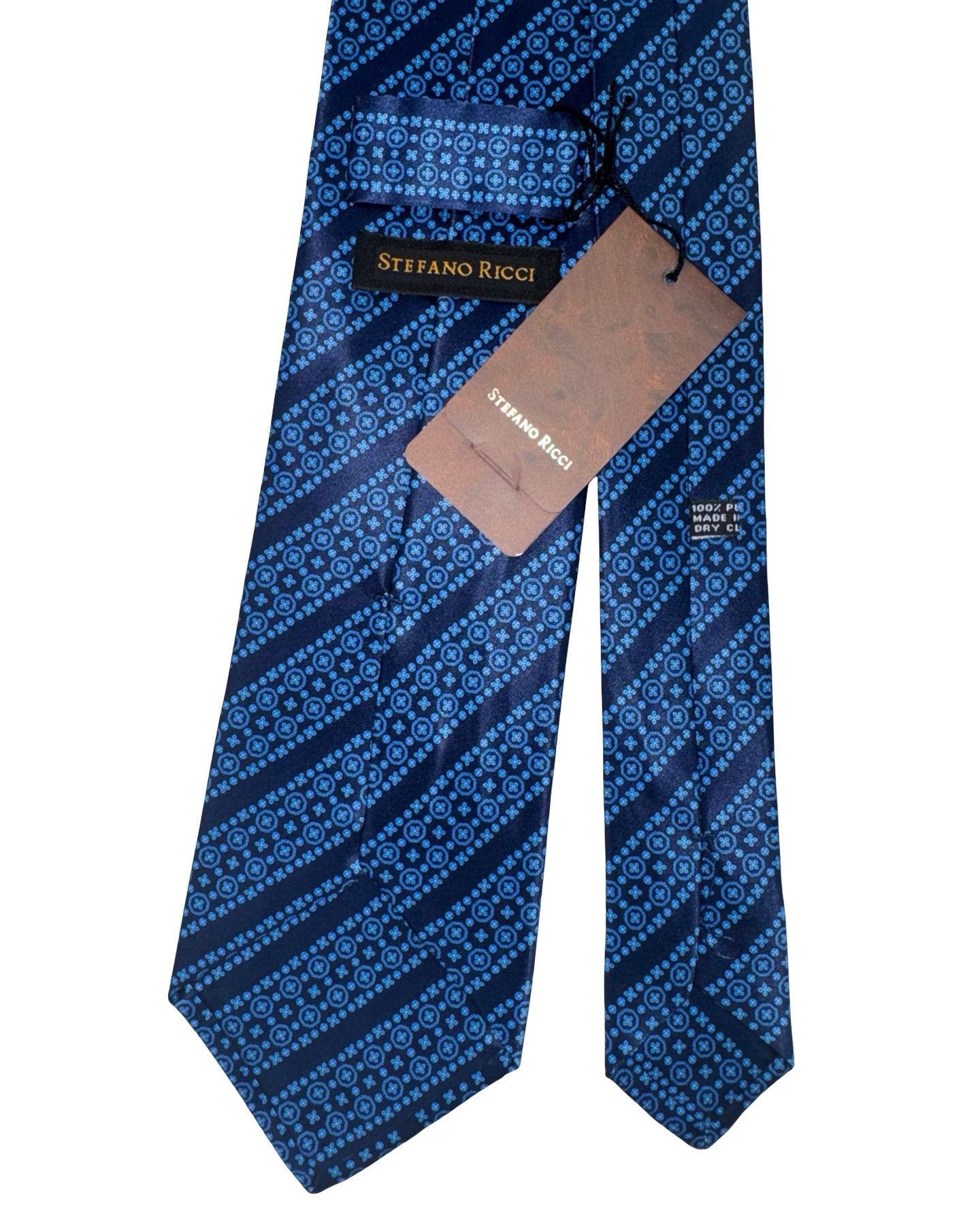 Stefano Ricci Tie Dark Blue Pattern