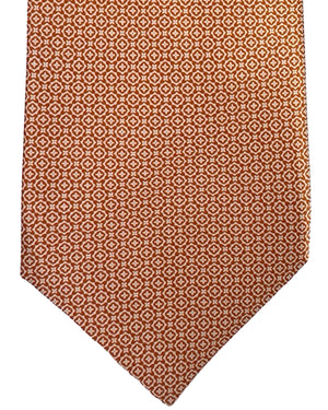 Stefano Ricci Tie Orange Micro Design