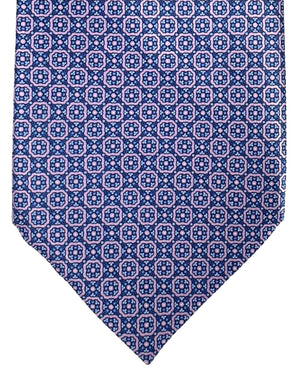 Stefano Ricci Silk Tie Lilac Blue Geometric