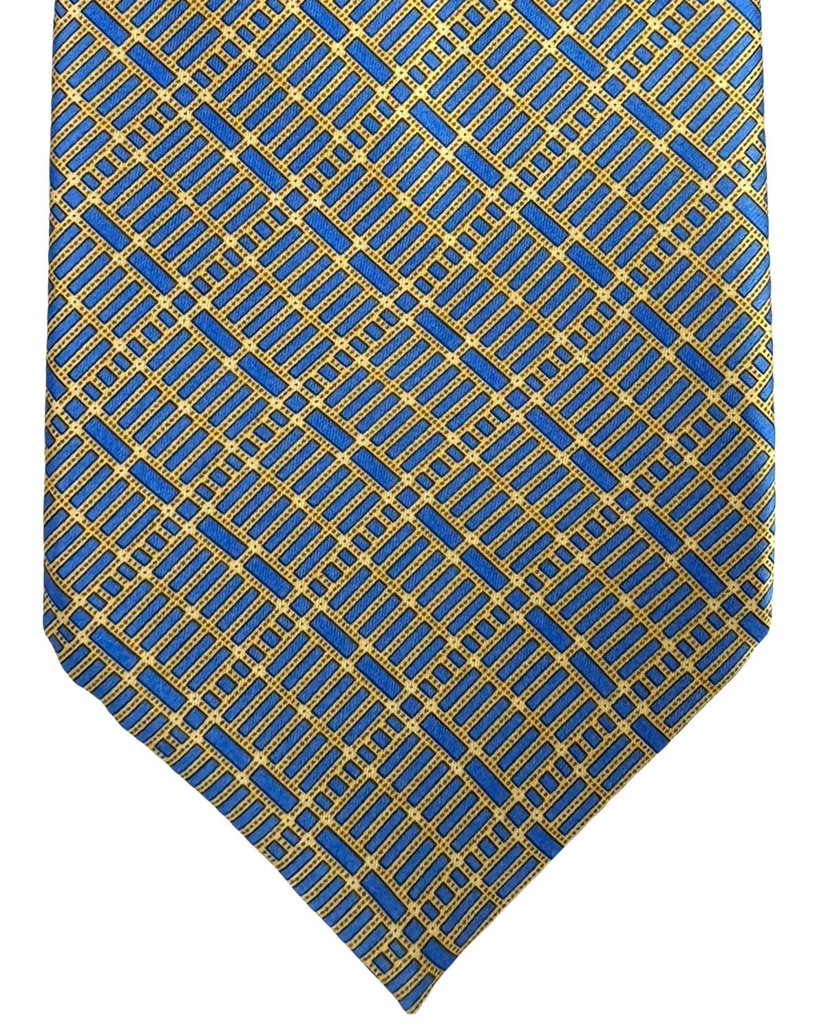 Stefano Ricci Tie Blue Yellow Gold