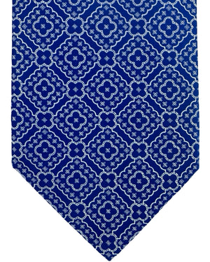 New Stefano Ricci Tie Royal Blue Medallions