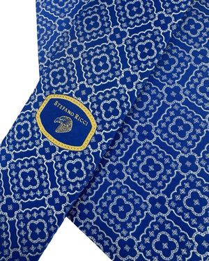 Stefano Ricci Tie Royal Blue Medallions