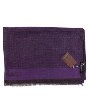 Stefano Ricci Scarf Purple Design - Luxury Cashmere Silk Shawl