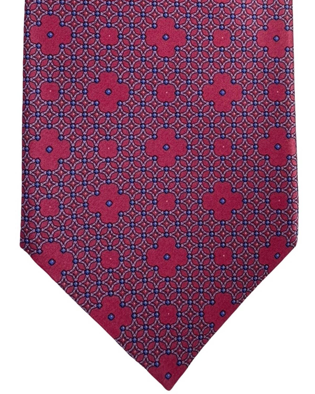 Stefano Ricci Tie Pink and Blue Geometric