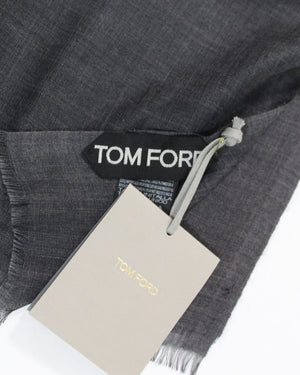 Tom Ford Scarf Gray - Silk Shawl Men Collection