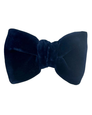 
Tom Ford Velvet Bow Tie Midnight Blue Butterfly - Hand Made In Italy
