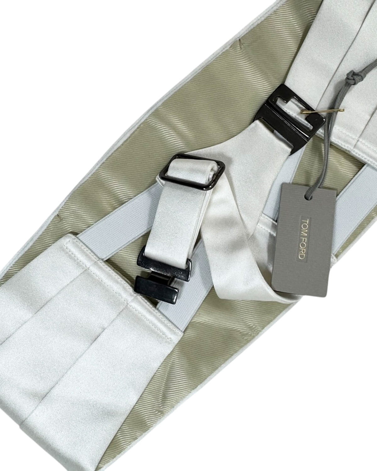 Tom Ford White Cummerbund New