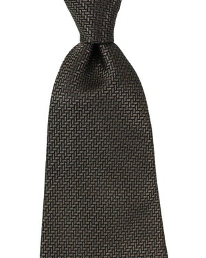 Tom Ford Silk Tie Taupe Design - Wide Necktie