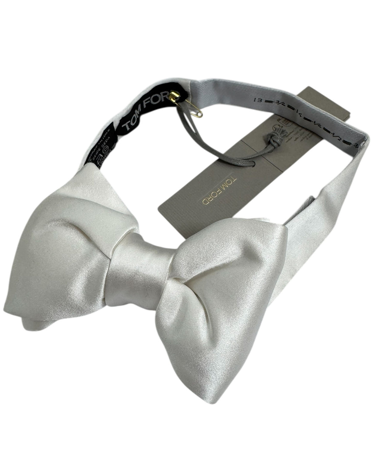 Tom Ford Silk Bow Tie Ivory White SALE