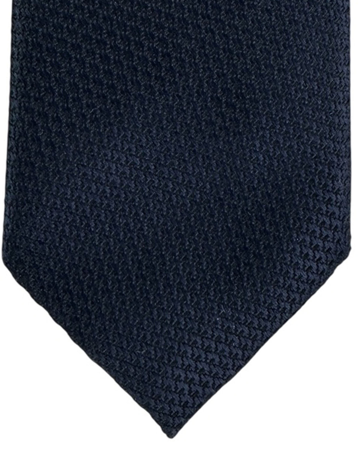 Tom Ford Silk Tie Dark Blue Solid Pattern