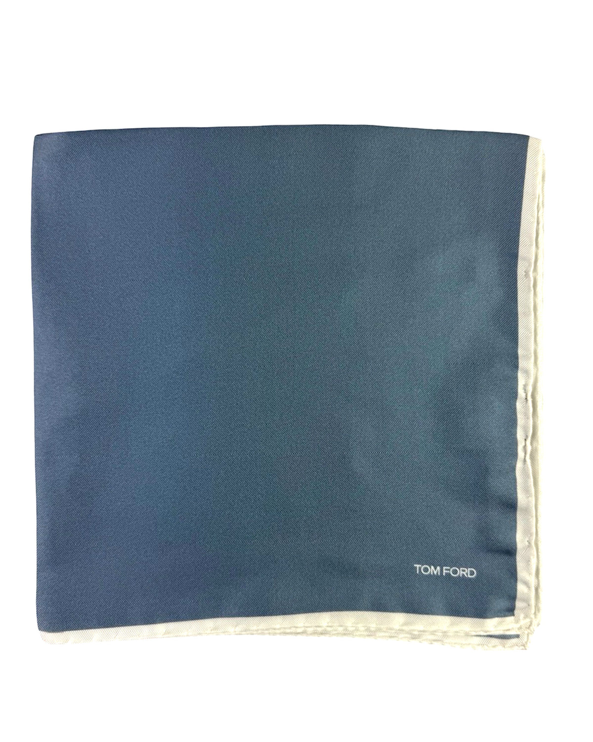 Tom Ford Silk Pocket Square Midnight Blue