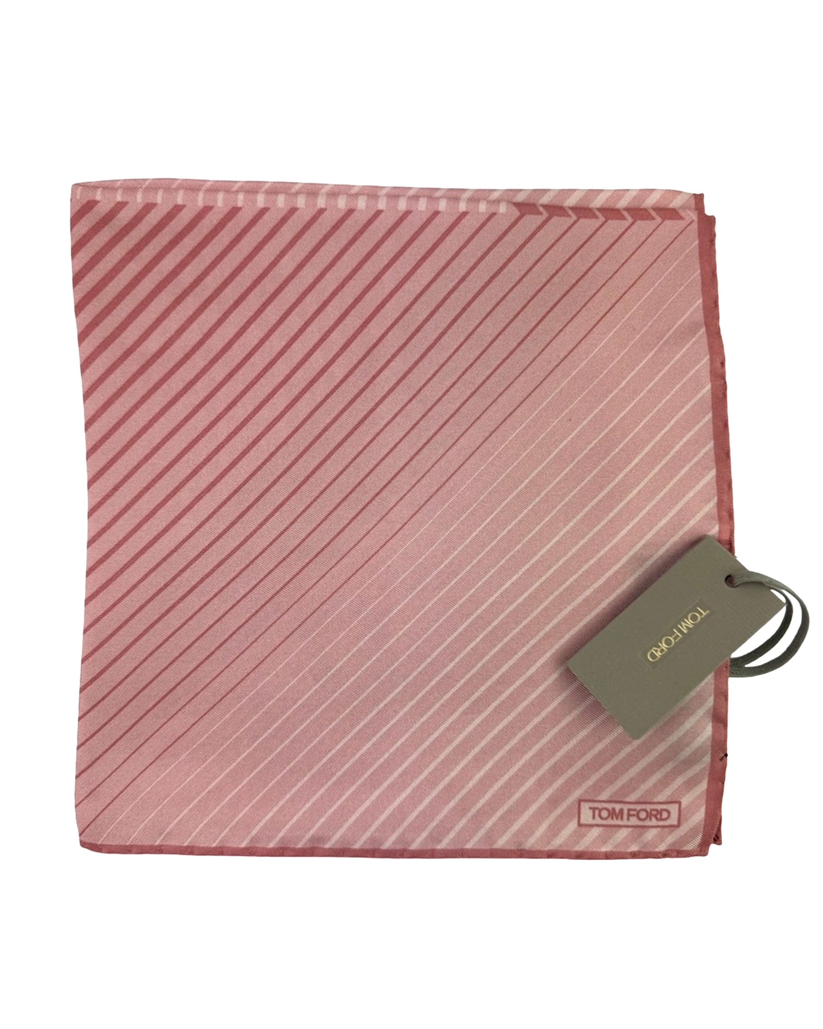 Tom Ford Silk Pocket Square Pink Design