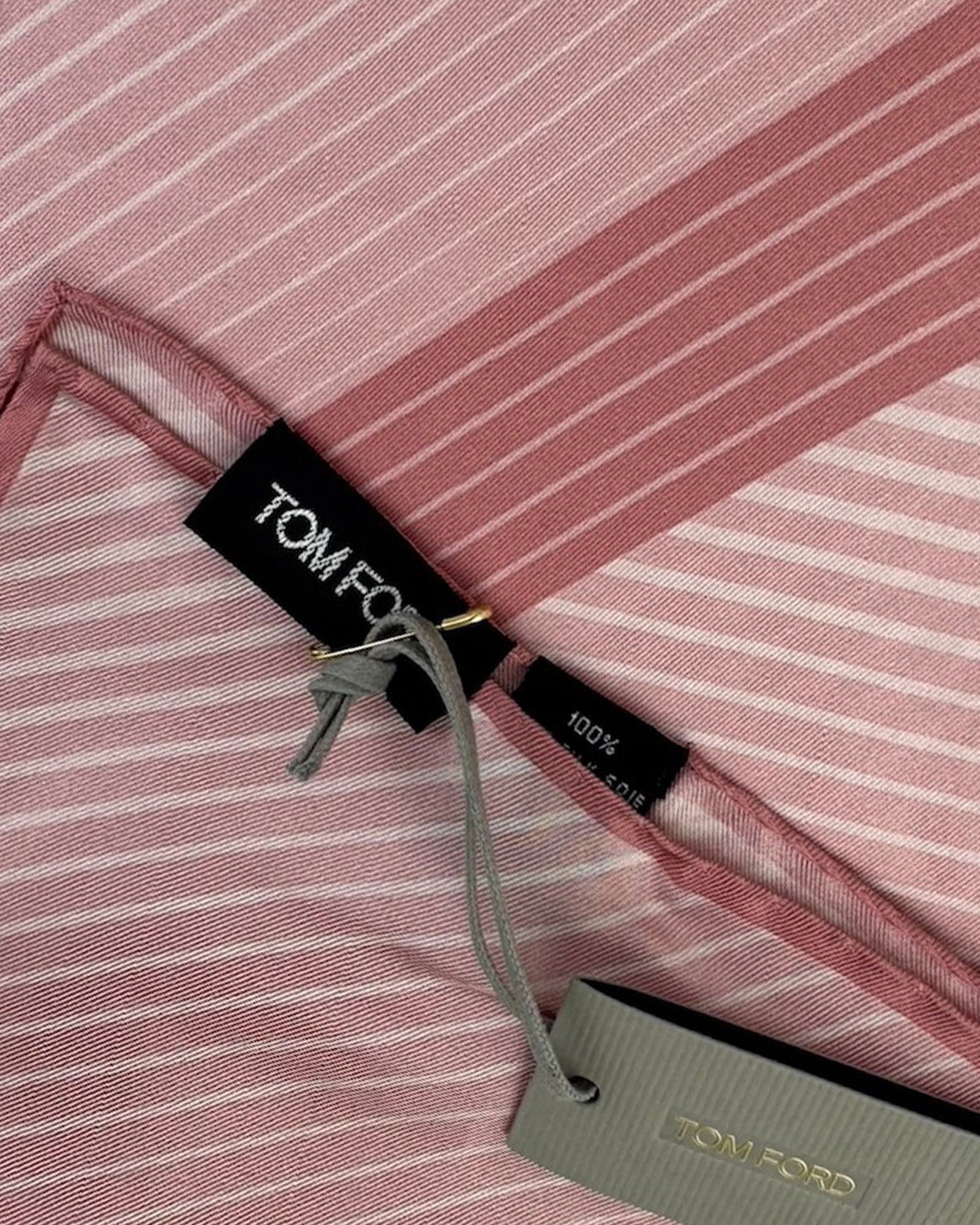 Tom Ford Silk Pocket Square Pink Design