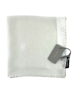 Tom Ford Pocket Square Ivory White