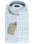 Tom Ford Button-Down Shirt Blue Glen Check Modern Fit 39 - 15 1/2