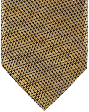 Tom Ford Tie Brown Black pattern