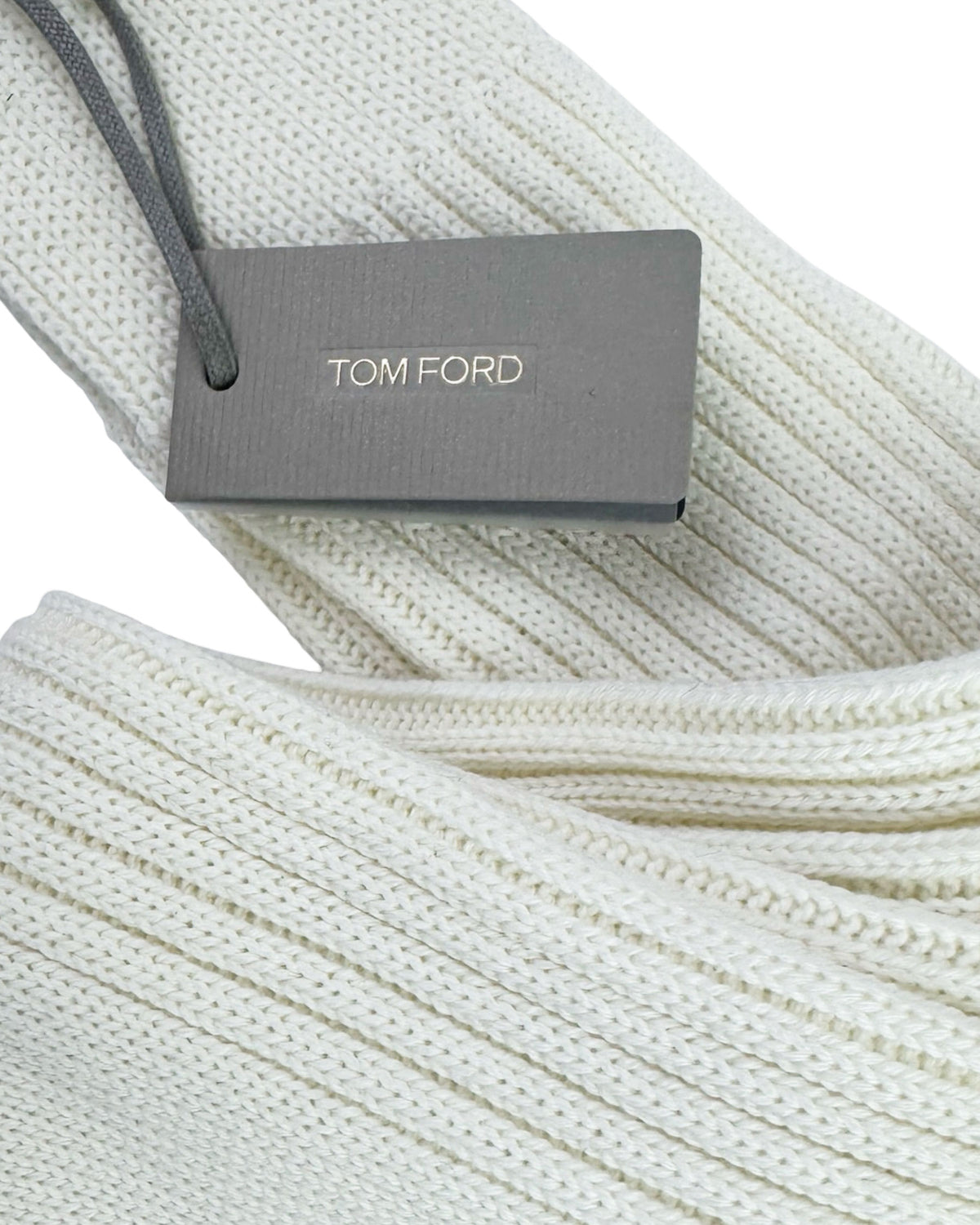 Tom Ford Crew Socks White - M FINAL SALE