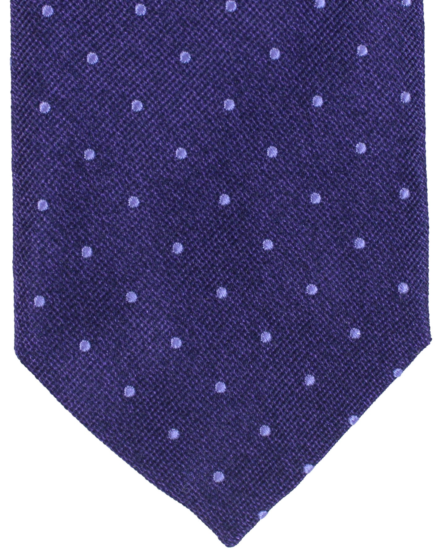 Tom Ford Silk Tie Purple Mini Dots