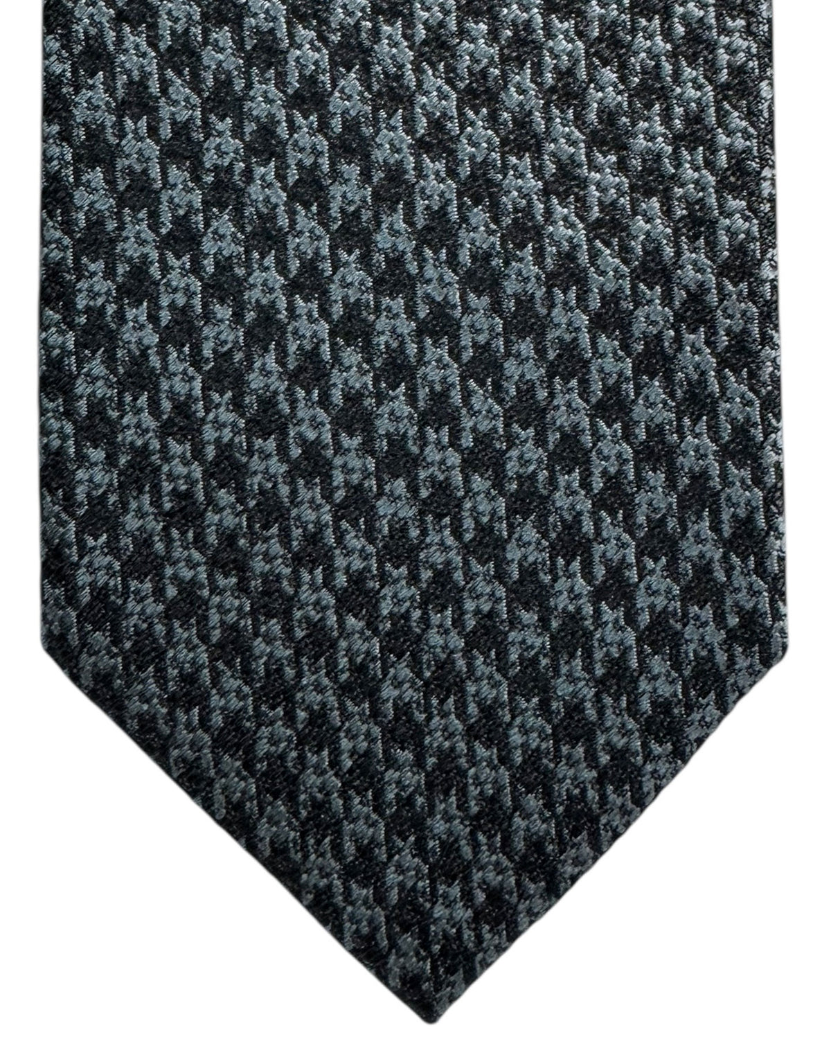 Tom Ford Tie Gray Houndstooth Signature Design