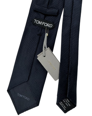 Tom Ford Silk Tie Black Tonal Pattern Design
