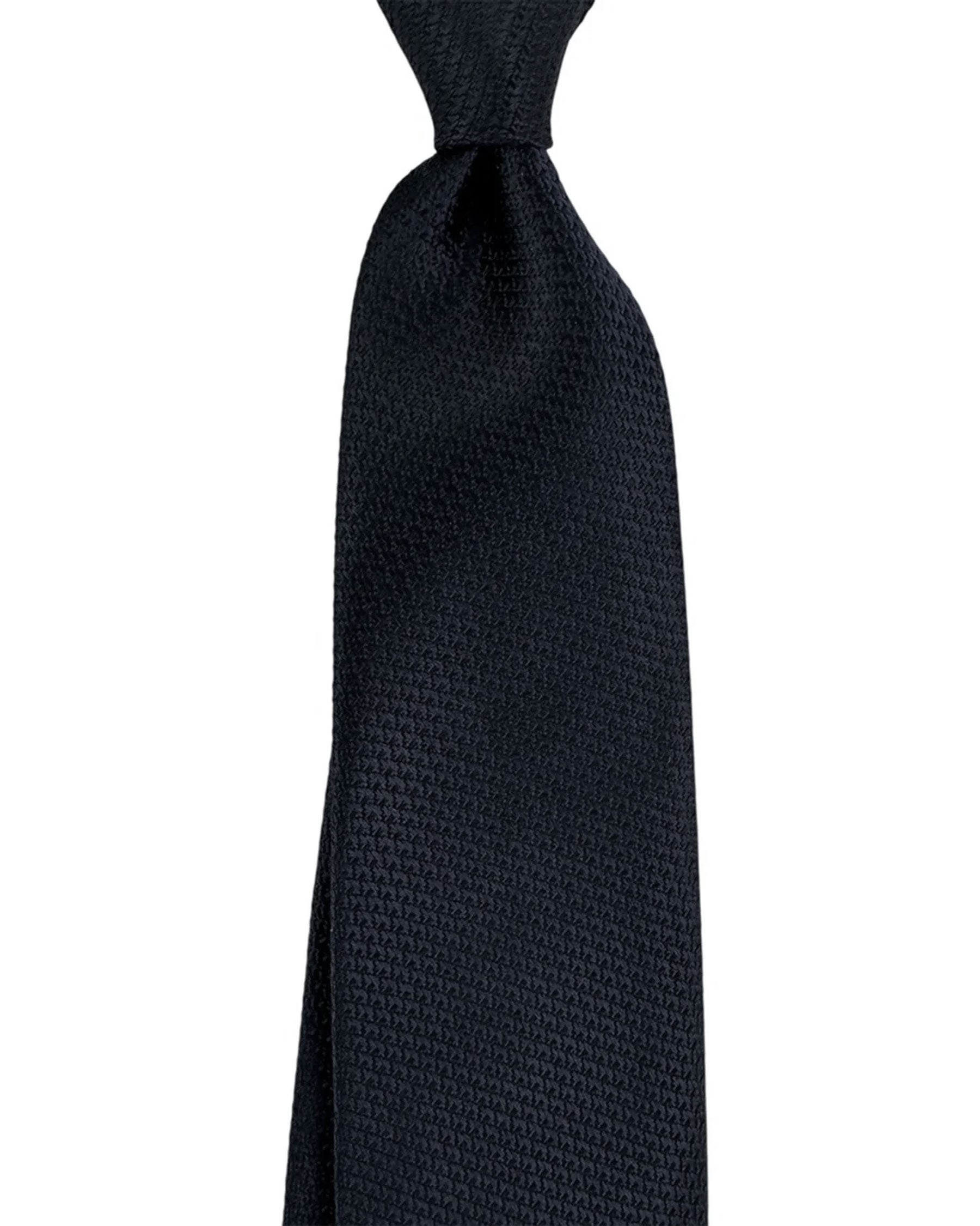 Tom Ford Silk Tie Solid Black Pattern