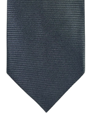 Tom Ford Silk Tie Dark Gray Grosgrain