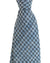 Ungaro Silk Tie Blue Houndstooth - Narrow Cut Designer Necktie