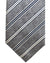 Ungaro Silk Tie Gray Stripes - Narrow Cut Designer Necktie