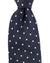 Ungaro Silk Tie Dark Blue Geometric - Narrow Cut Designer Necktie