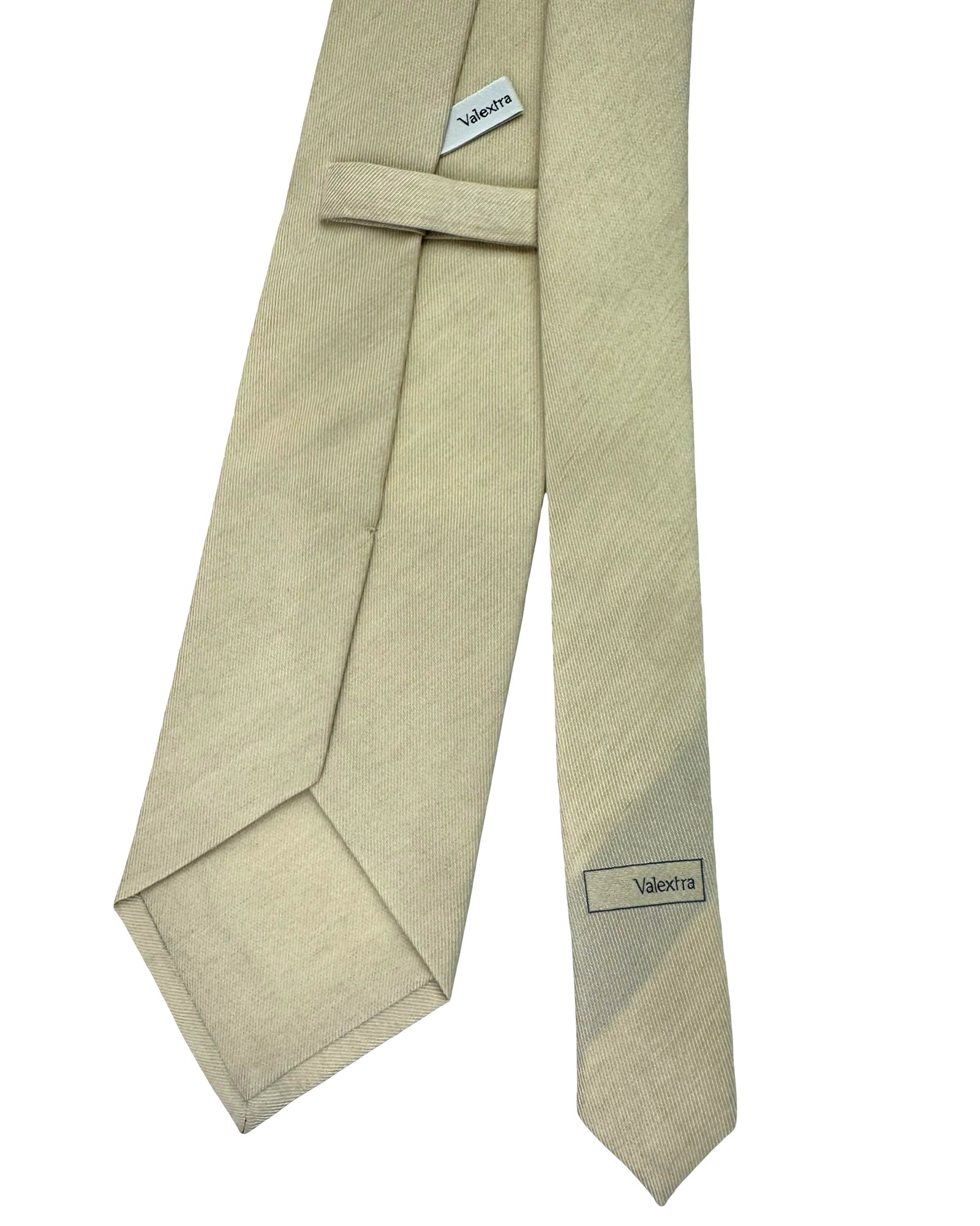 Valextra Silk Tie Light Moss Green - Luxury Wide Necktie