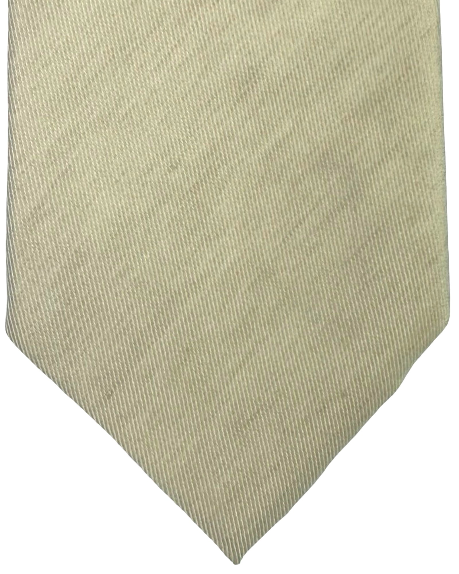 Valextra Silk Tie Light Moss Green - Luxury Wide Necktie