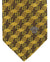 Versace Silk Tie Mustard Geometric