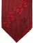 Versace Silk Tie Bordeaux Red Floral Baroque Design