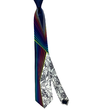 Vitaliano Pancaldi Tie Gray Floral 
