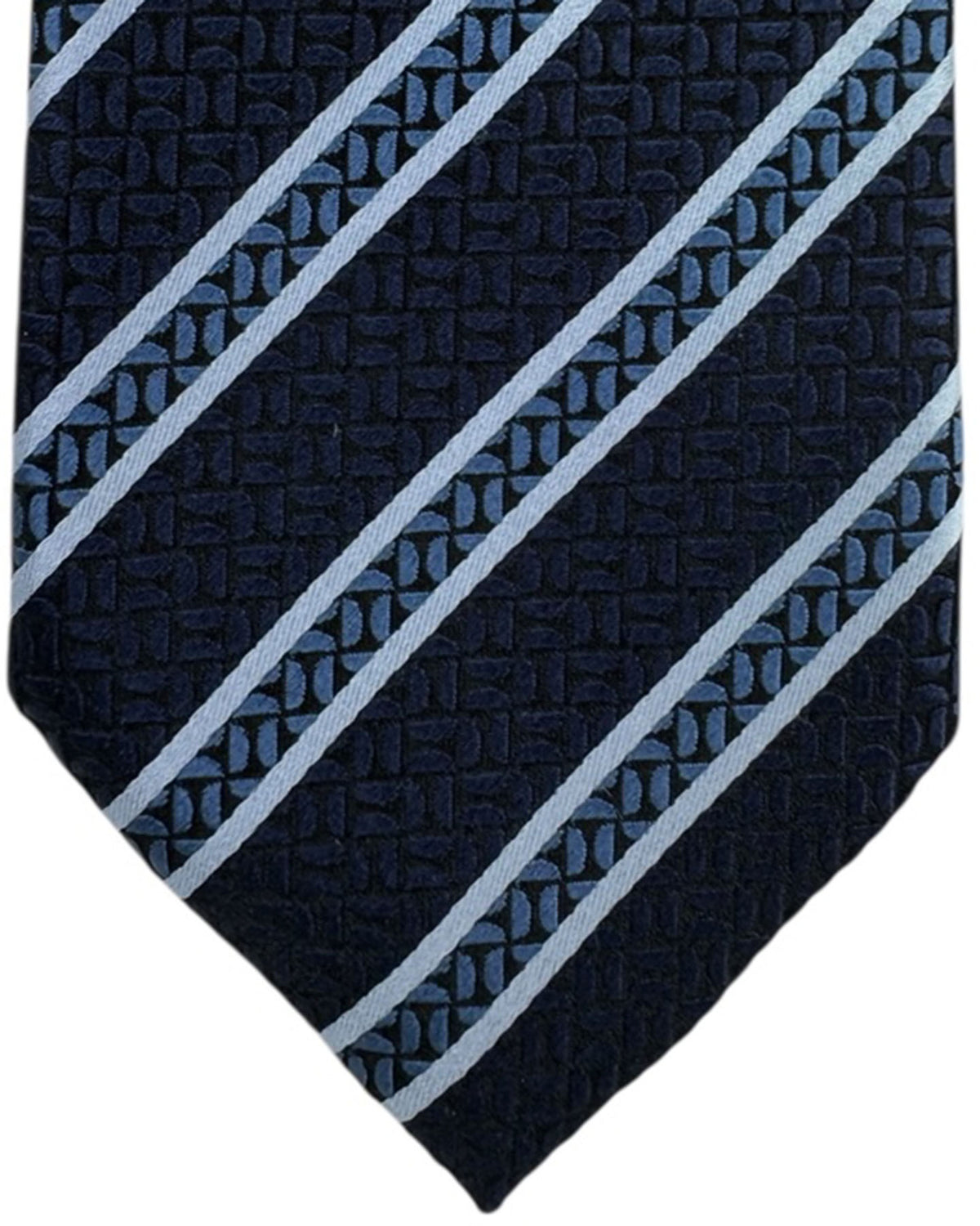 Ermenegildo Zegna Tie Dark Blue Stripe