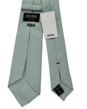 Ermenegildo Zegna Silk Tie Sage Green Solid