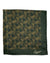 Ermenegildo Zegna Silk Pocket Square Dark Green Leaves