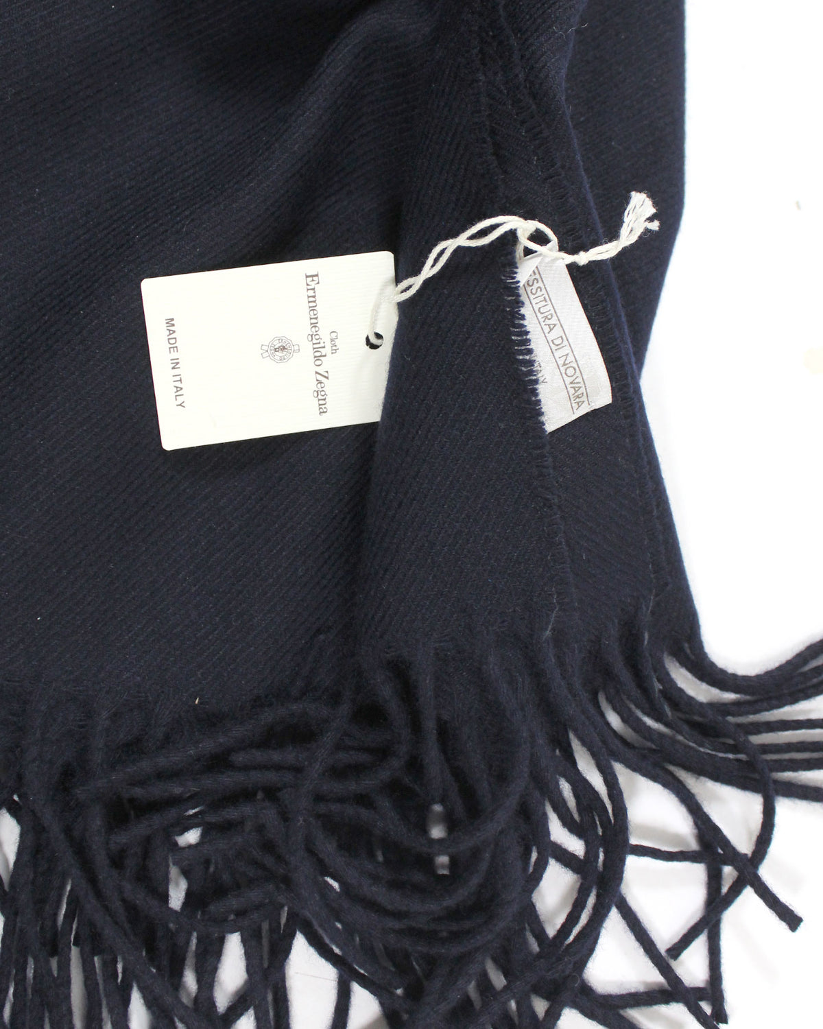 Cashmere Throw Blanket Dark Blue - Zegna Fabrics SALE