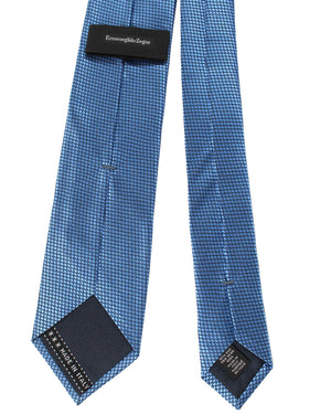 Ermenegildo Zegna Tie Blue Design - Narrow Necktie