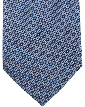 Ermenegildo Zegna Silk Tie Blue Geometric