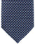 Ermenegildo Zegna Silk Tie Navy Blue Silver Geometric