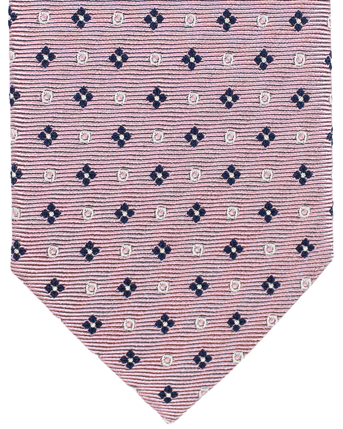 Ermenegildo Zegna Silk Tie Pink Geometric