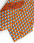 Ermenegildo Zegna Silk Tie Orange Blue Film Roll - Hand Made in Italy