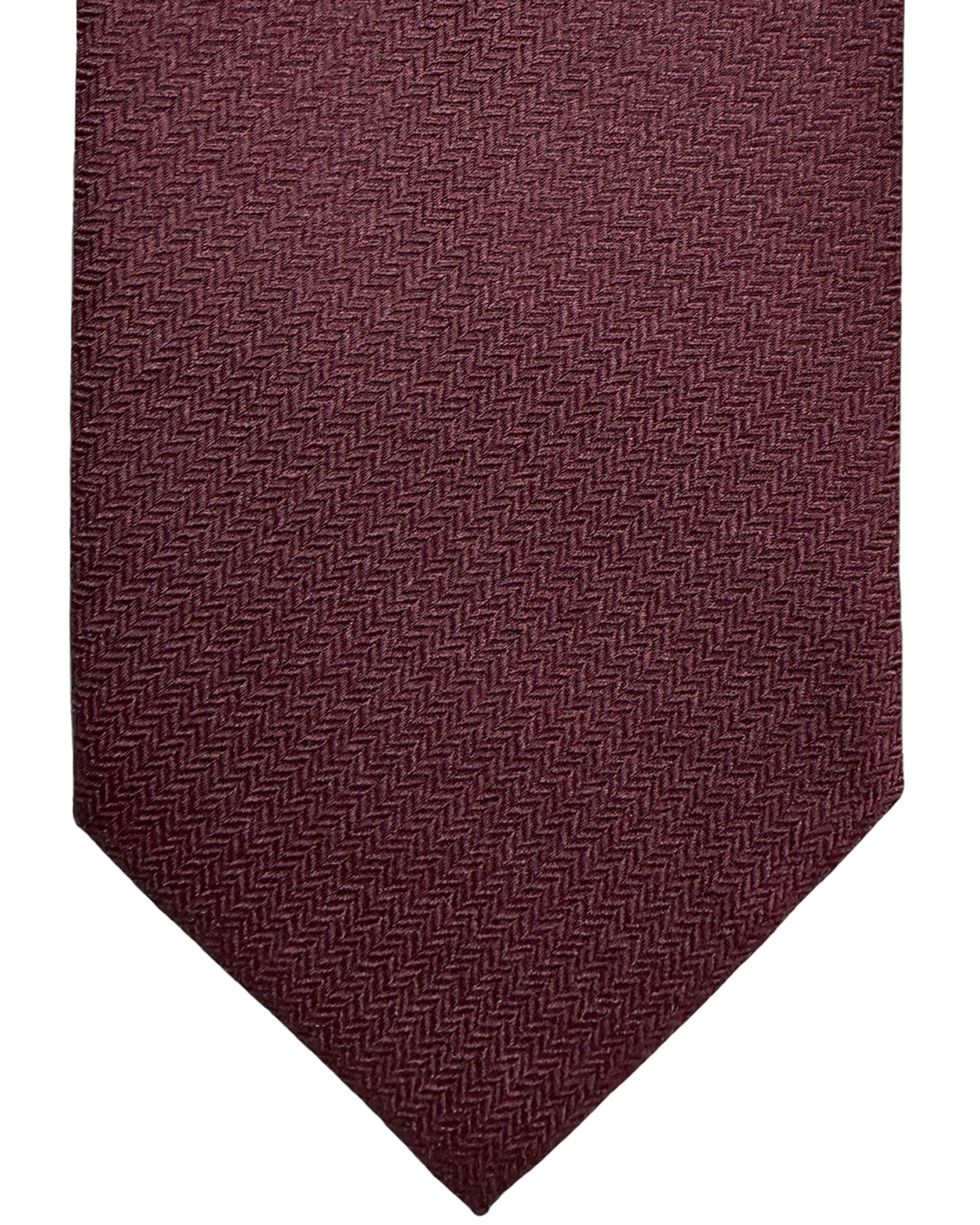 Ermenegildo Zegna Tie Maroon Chevron