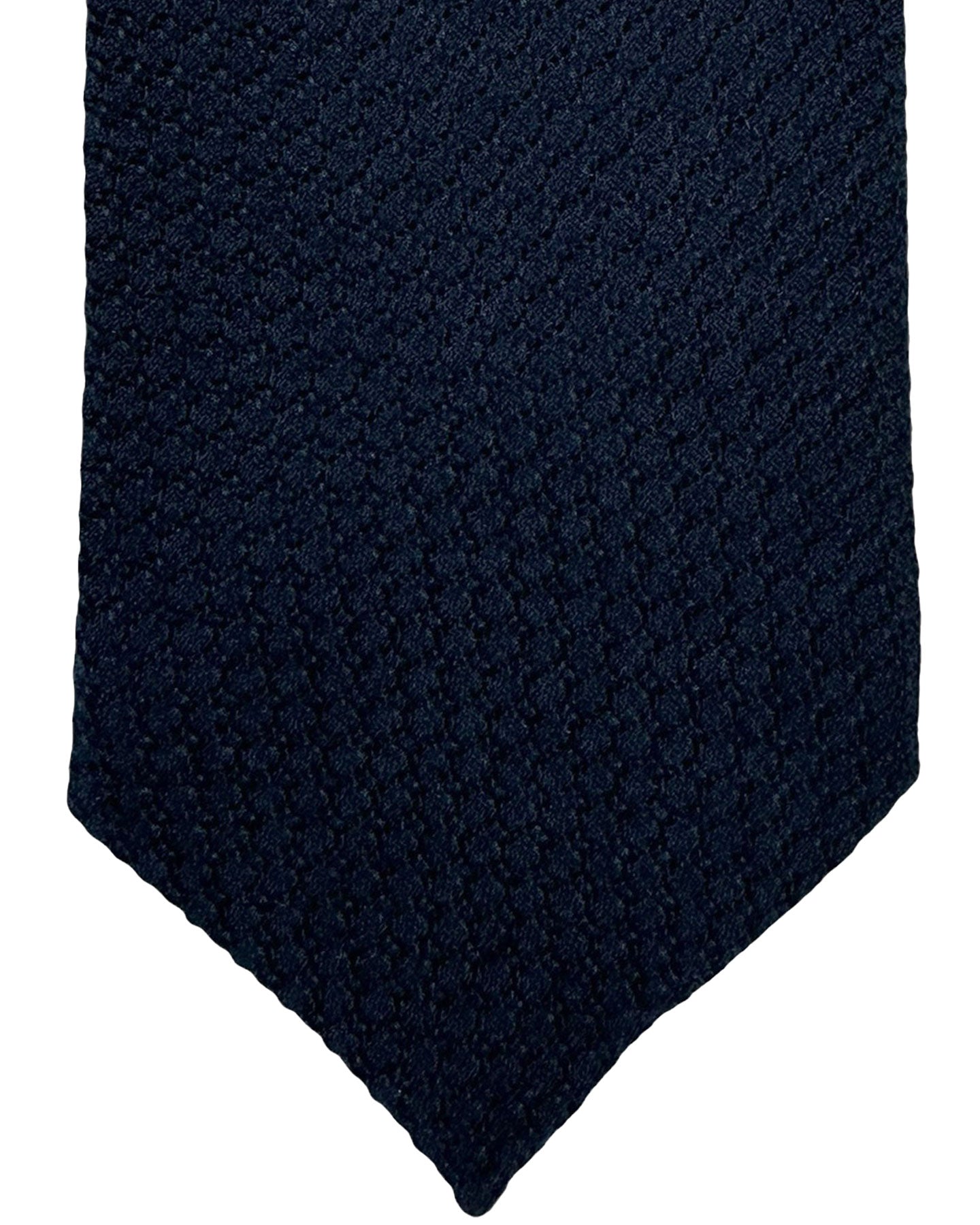 Ermenegildo Zegna Tie Midnight Blue Micro Pattern