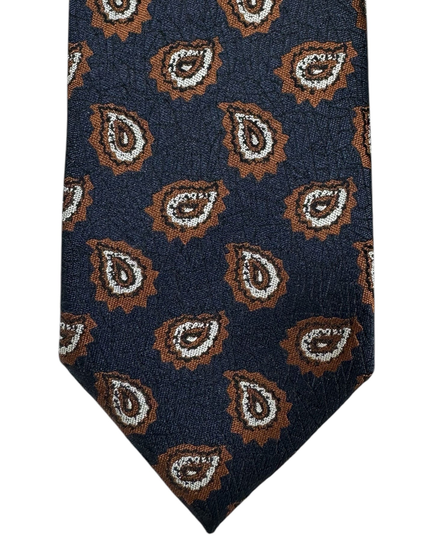 Ermenegildo Zegna Tie Midnight Blue Paisley