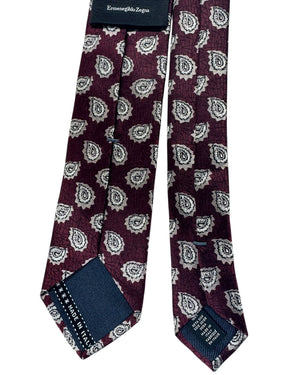 Ermenegildo Zegna Silk tie Brown Paisley