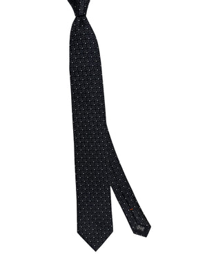 Ermenegildo Zegna Tie Gray Black Design