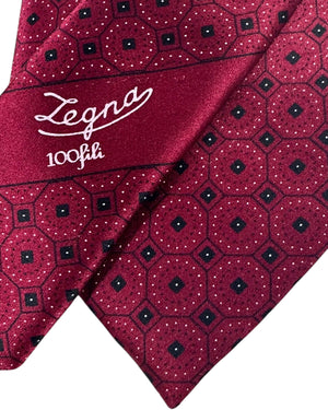 Ermenegildo Zegna Tie Bordeaux - 100 Fili